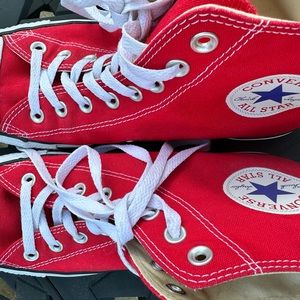 Converse Chuck Taylor RED Sneakers Shoes USA      Sz W10 M8 UNISEX